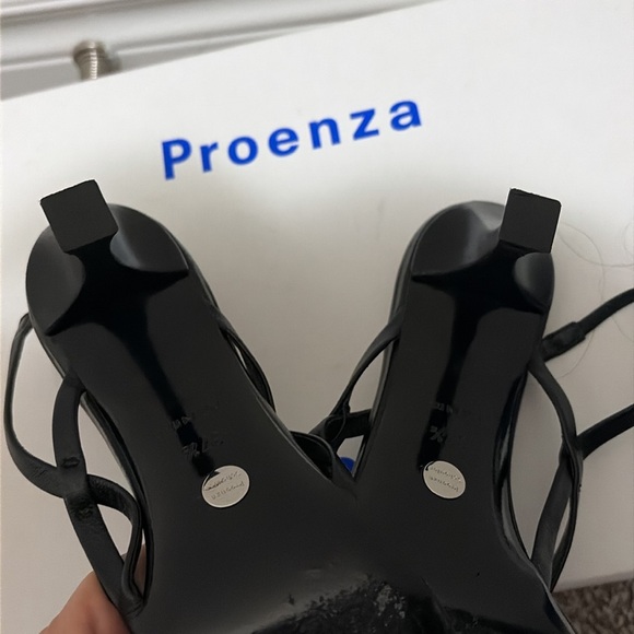 Proenza Schouler Black Leather Strappy Sandals - Picture 5 of 8